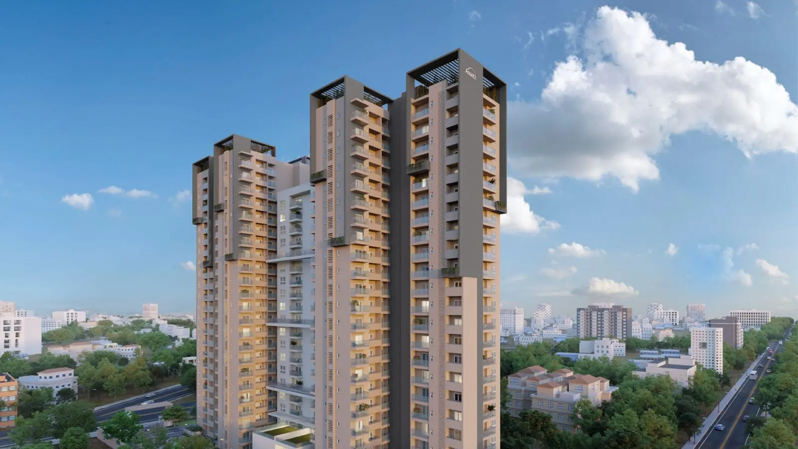 Assetz 22 & Crest: Tower exteriors