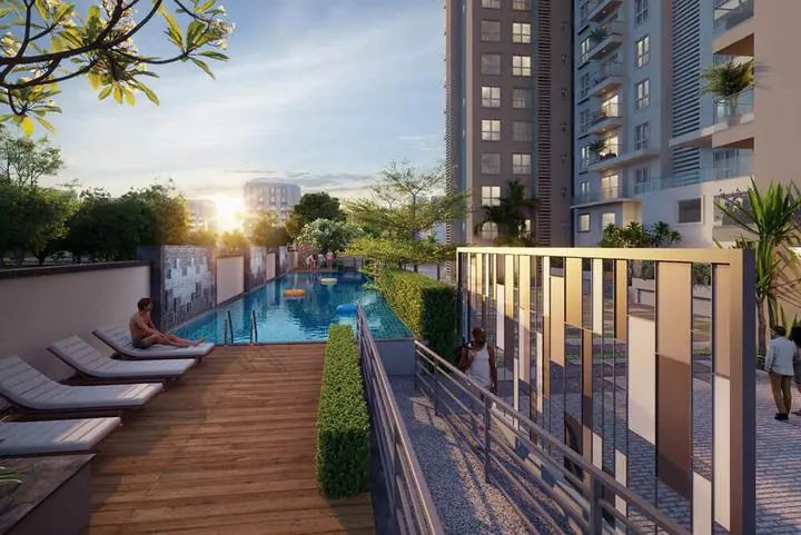 Assetz 22 & Crest: Pool deck