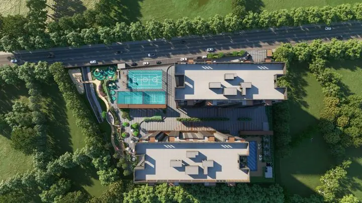 Assetz Melodies of Life Apartments: Aerial view