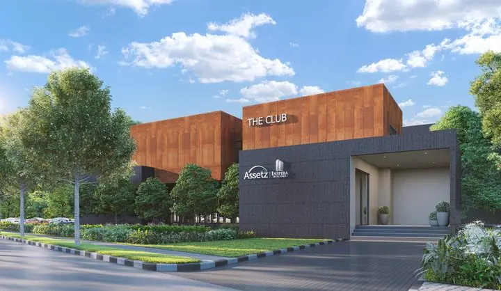 Assetz Melodies of Life Apartments: Clubhouse entrance