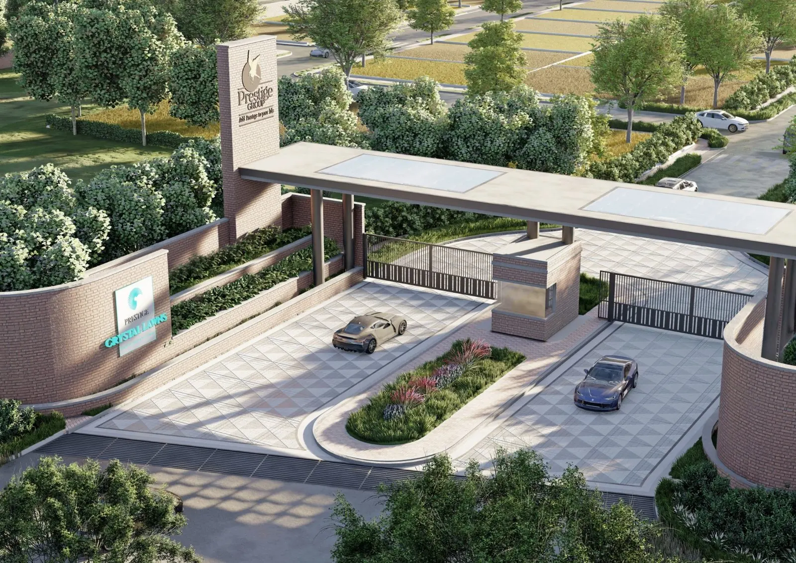 Prestige Crystal Lawns: Entrance portal