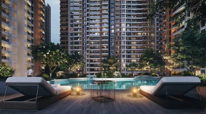 Evergreen at Prestige Raintree Park: Landscaped courtyard